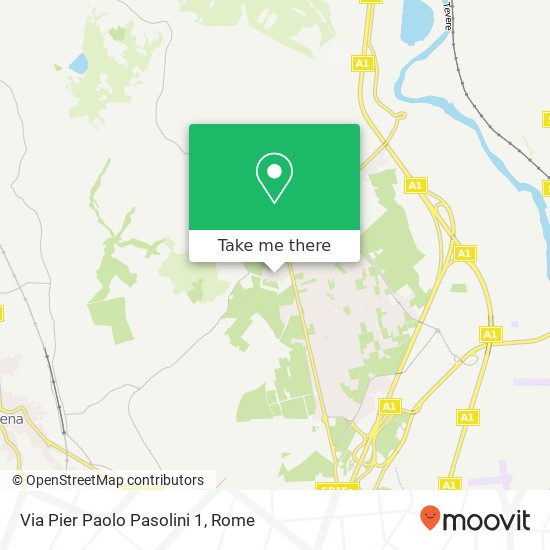 Via Pier Paolo Pasolini 1 map