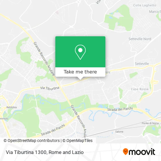 Tiburtina Street 1300 map