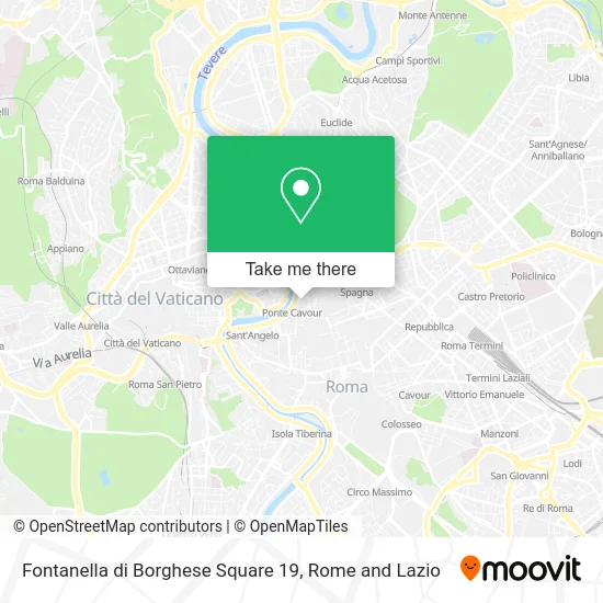 Fontanella di Borghese Square 19 map