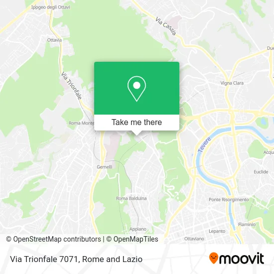 7071 Trionfale Street map
