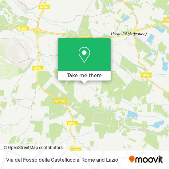 Via del Fosso della Castelluccia map