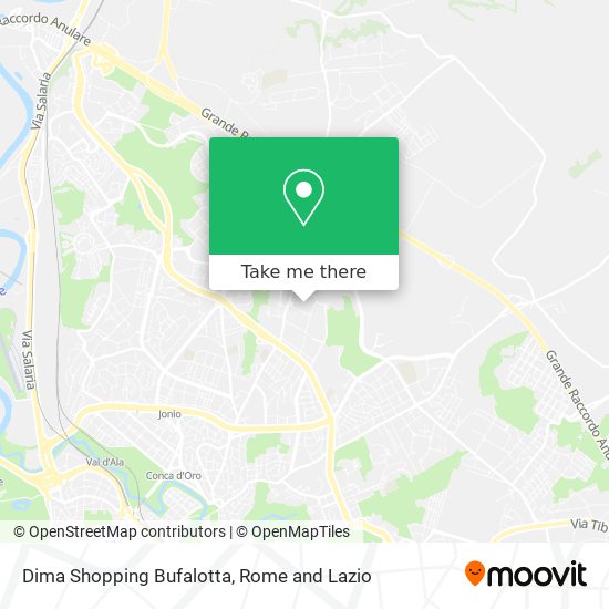 Dima Shopping Bufalotta map