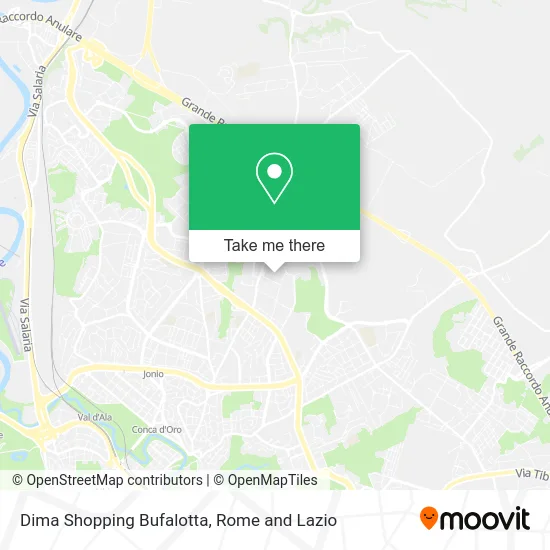Dima Bufalotta Shopping map