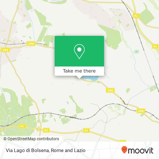Via Lago di Bolsena map