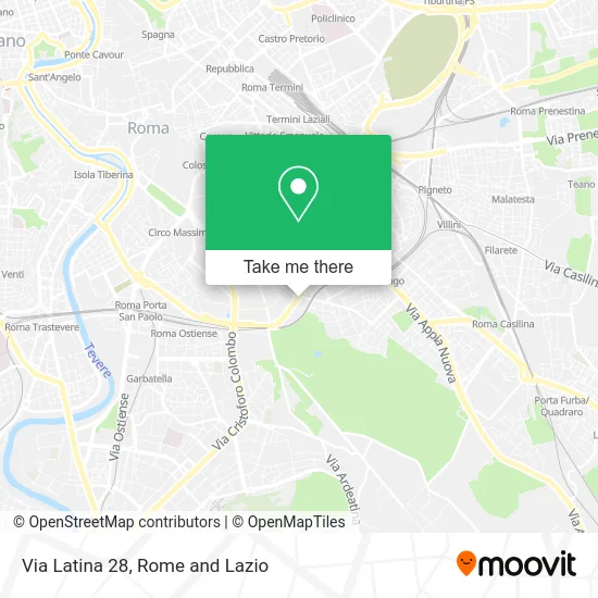 Latina Street 28 map