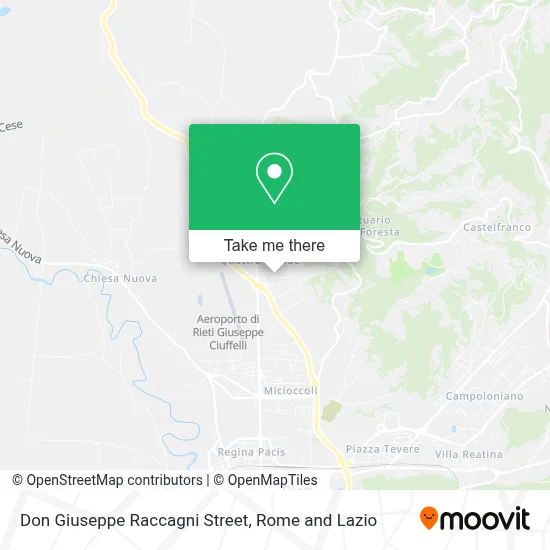 Don Giuseppe Raccagni Street map