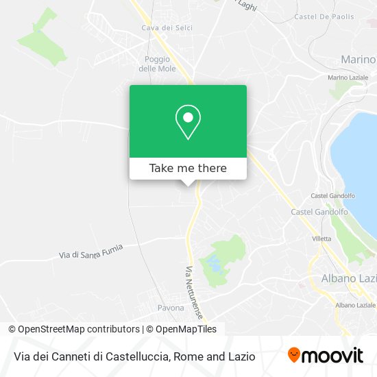 Via dei Canneti di Castelluccia map