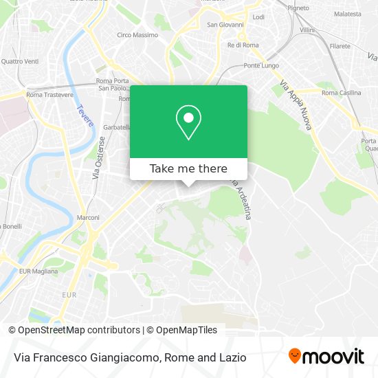 Via Francesco Giangiacomo map
