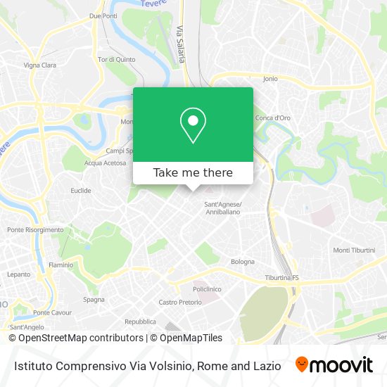 Istituto Comprensivo Via Volsinio map