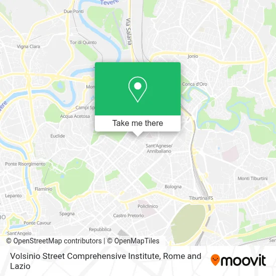 Volsinio Street Comprehensive Institute map