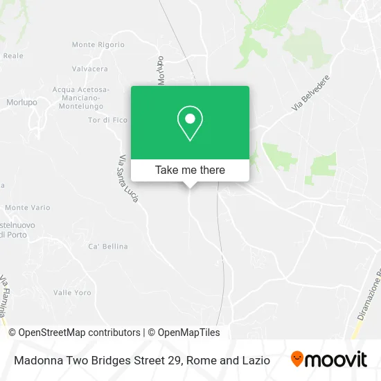 Madonna Two Bridges Street 29 map