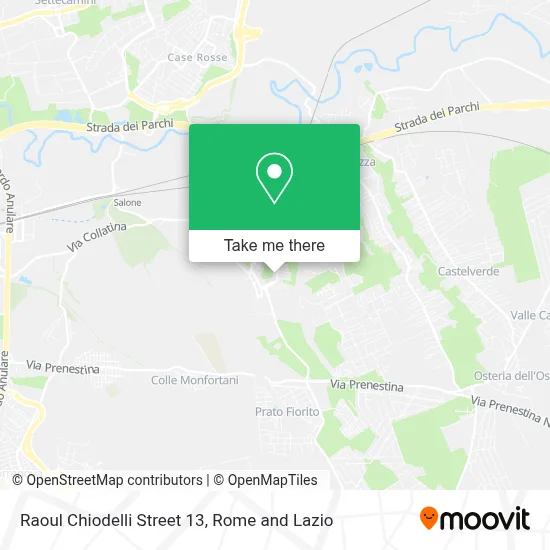 Raoul Chiodelli Street 13 map