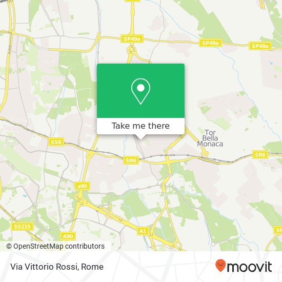 Via Vittorio Rossi map