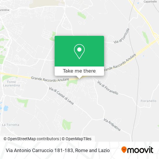 Via Antonio Carruccio 181-183 map