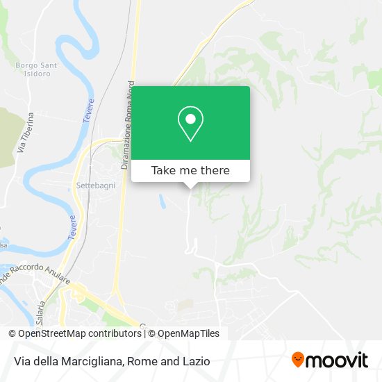 Via della Marcigliana map