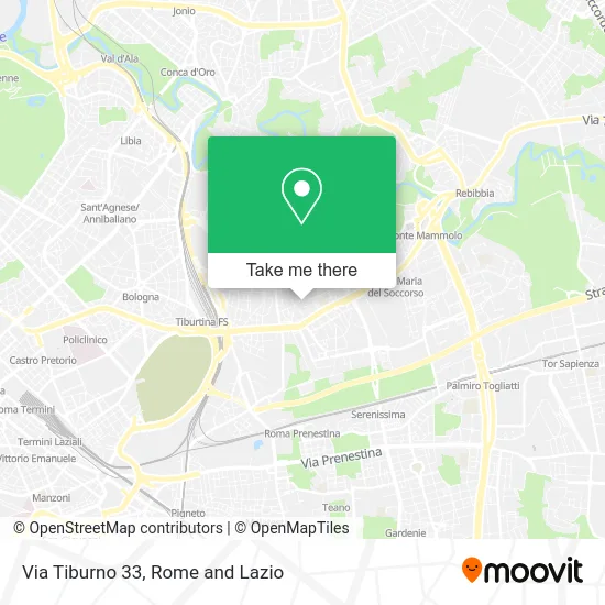 Tiburno Street 33 map