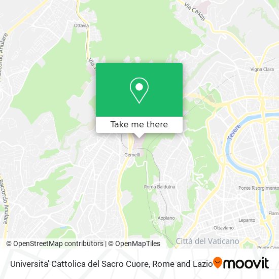 Universita' Cattolica del Sacro Cuore map