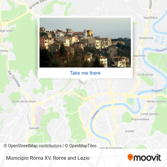 Rome Municipality XV map