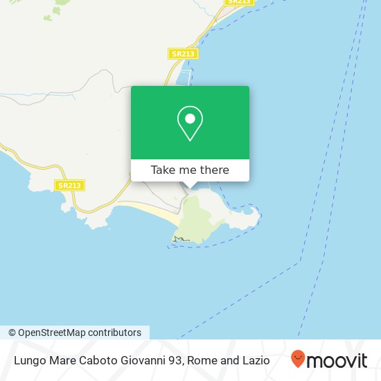 Lungo Mare Caboto Giovanni 93 map