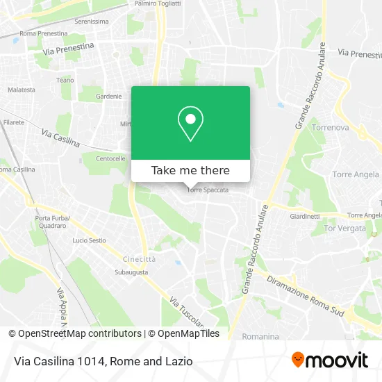 Via Casilina 1014 map