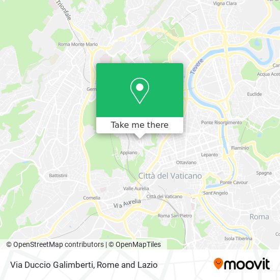 Via Duccio Galimberti map