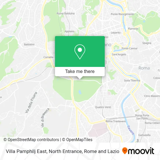 Villa Pamphilj East, North Entrance map