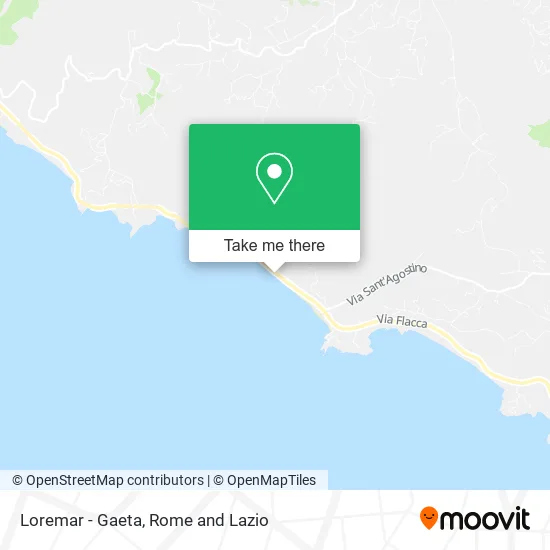 Loremar - Gaeta map