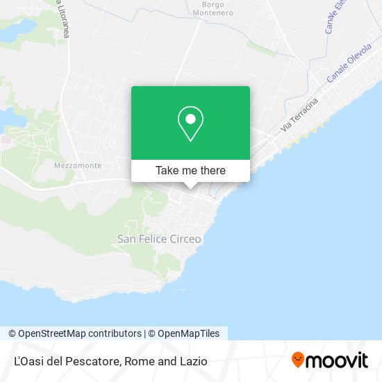 L'Oasi del Pescatore map