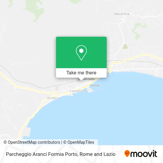 Aranci Parking Formia Port map