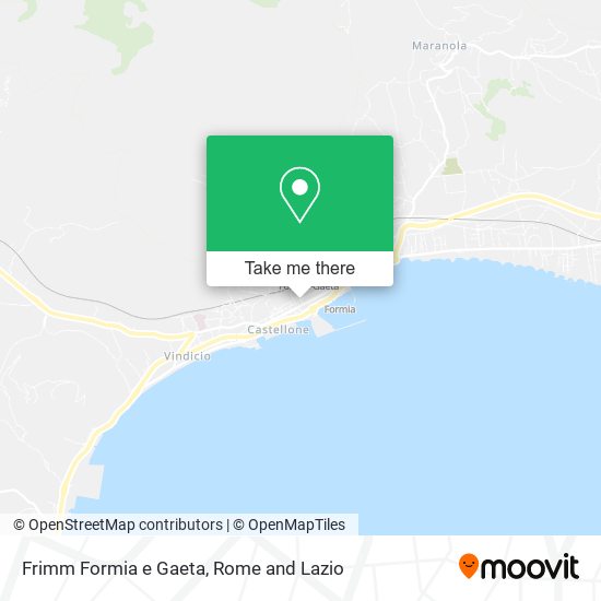 Frimm Formia e Gaeta map