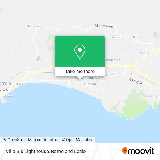 Villa Blu Lighthouse map