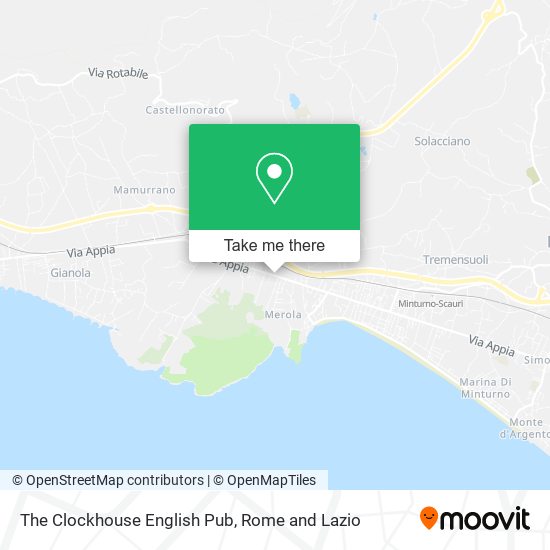 The Clockhouse English Pub map