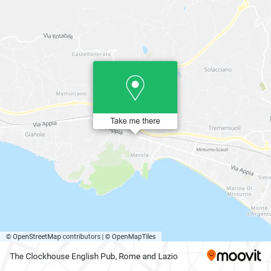 The Clockhouse English Pub map