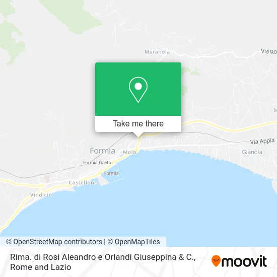 Rima. of Rosi Aleandro and Orlandi Giuseppina & Co. map