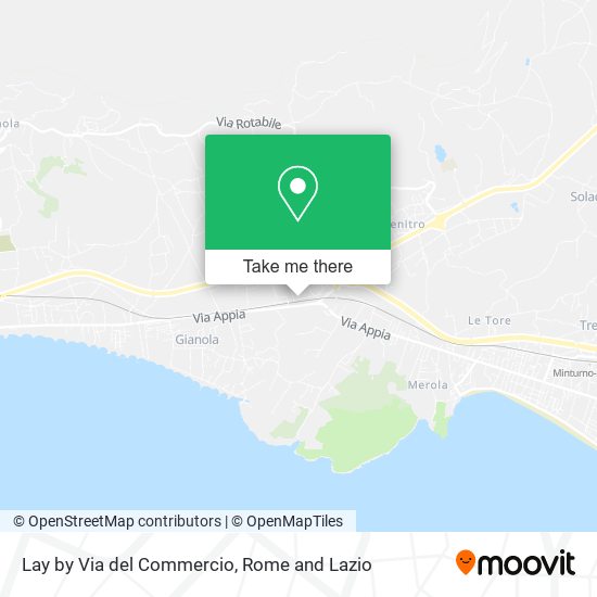 Lay by Via del Commercio map