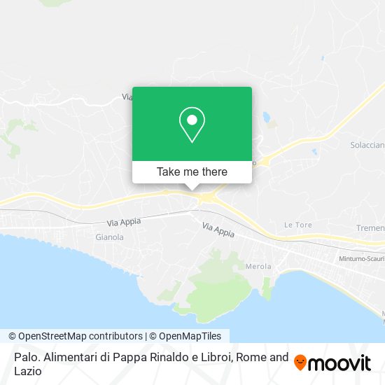 Palo. Alimentari di Pappa Rinaldo e Libroi map