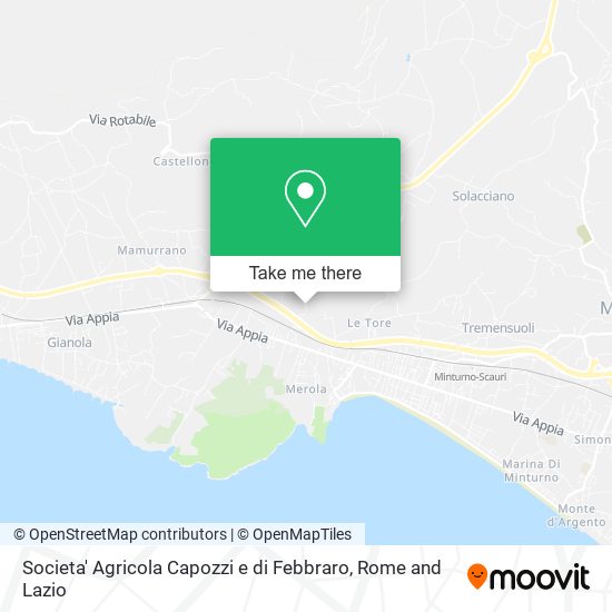 Societa' Agricola Capozzi e di Febbraro map