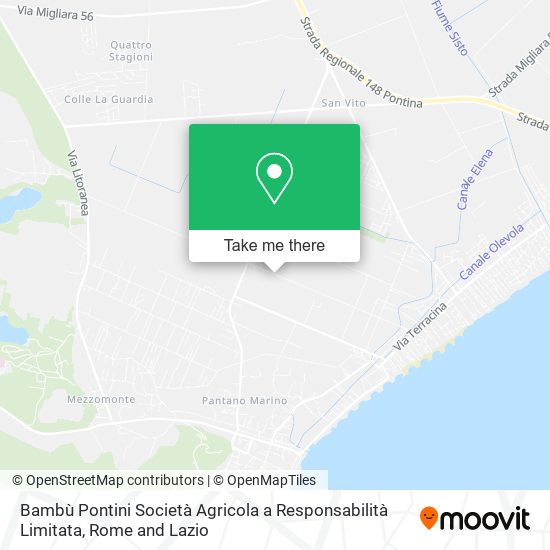 Bambù Pontini Società Agricola a Responsabilità Limitata map