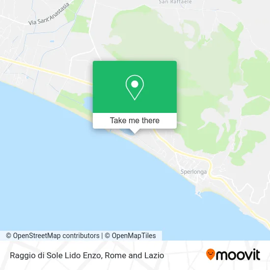 Raggio di Sole Lido Enzo map