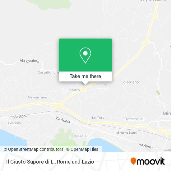 Il Giusto Sapore di L. map