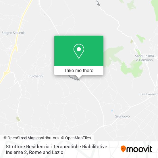 Strutture Residenziali Terapeutiche Riabilitative Insieme 2 map