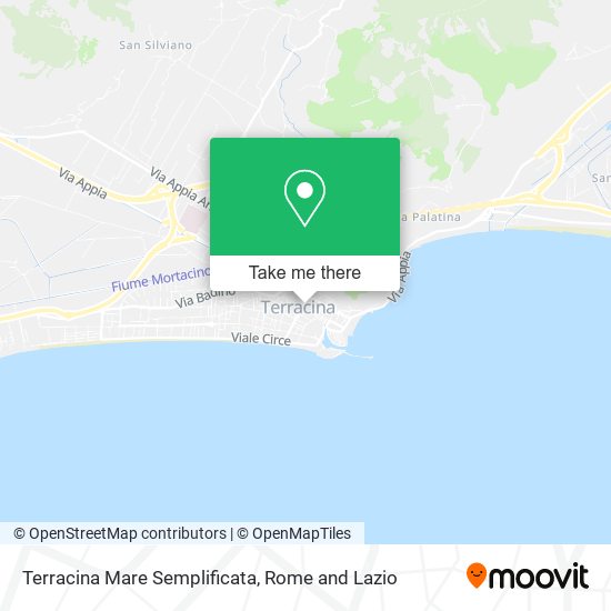 Terracina Mare Semplificata map