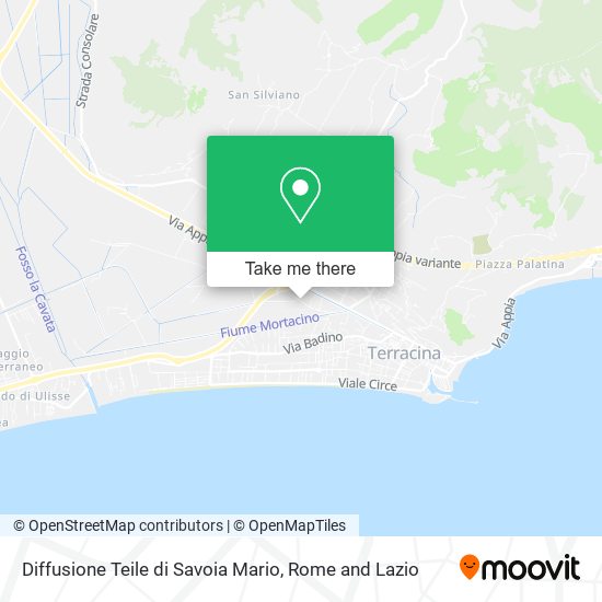 Diffusione Teile di Savoia Mario map