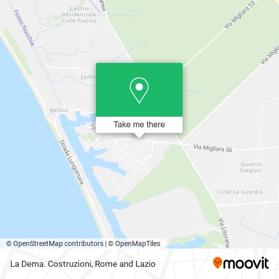 La Dema. Costruzioni map