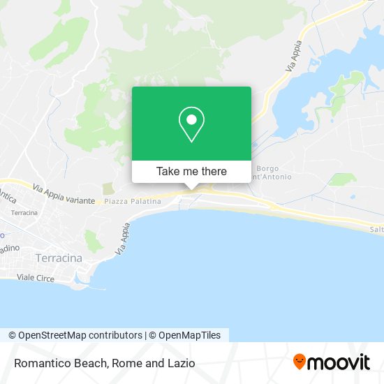 Romantico Beach map