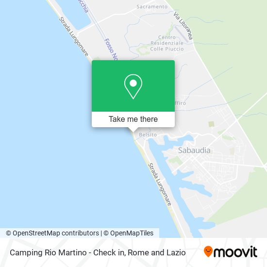 Camping Rio Martino - Check in map