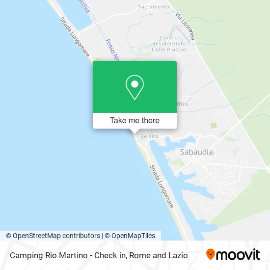 Rio Martino Camping - Check In map