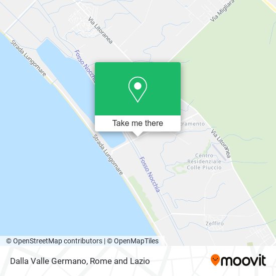 Dalla Valle Germano map