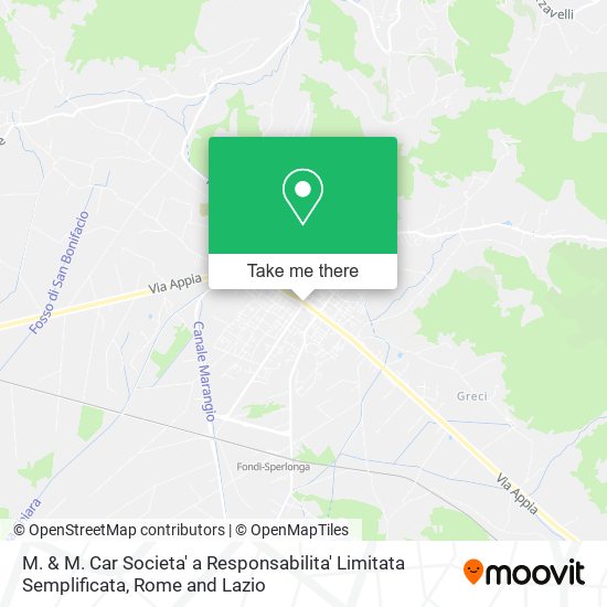 M. & M. Car Societa' a Responsabilita' Limitata Semplificata map