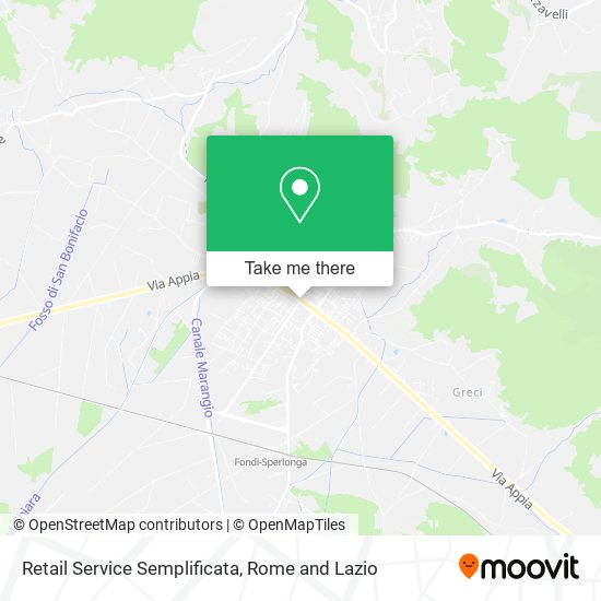 Retail Service Semplificata map